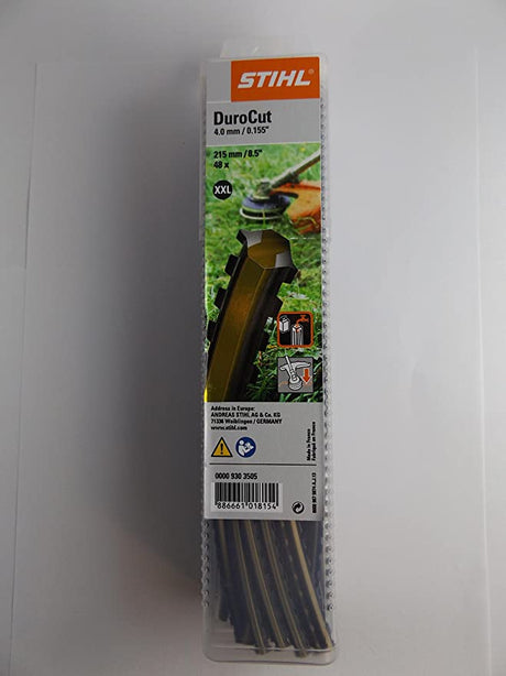 Stihl Durocut Serrated Trimmer Line, .155in x 8.5in, 48 pack