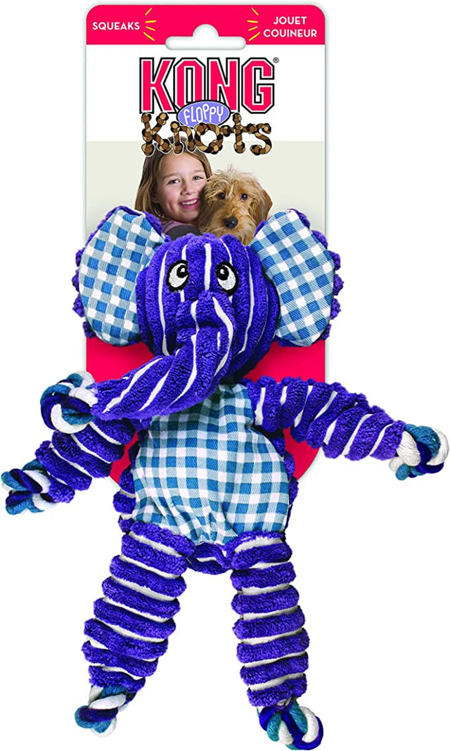 Kong Floppy Knots Elephant Dog Toy, Medium/Large ELEPHANT