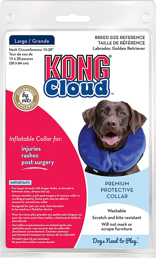 Kong Cloud Collar Inflatable for Large Dogs BLUE