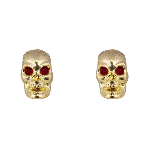 TrikTopz Valve Caps Skull Gold GOLD