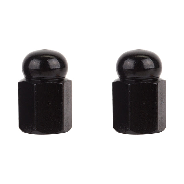 TrikTopz Valve Caps Hex Dome Black BLACK_HEX_DOME