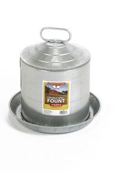 Miller MFG 2 Gallon Double Wall Metal Poultry Fountain