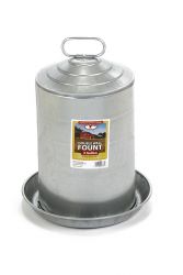 Miller MFG 3 Gallon Double Wall Metal Poultry Fountain