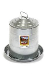 Miller MFG 5 Gallon Double Wall Metal Poultry Fountain