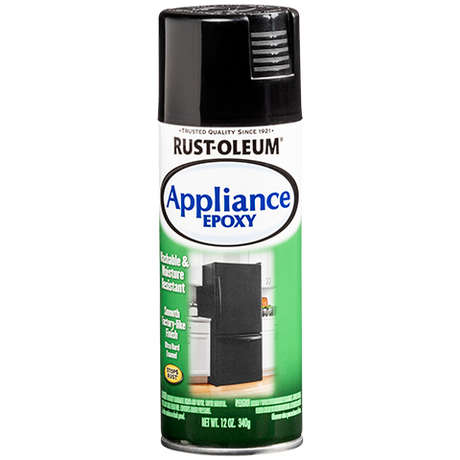 RUST-OLEUM 12 OZ Specialty Appliance Epoxy Spray - Gloss Black BLACK / GLOSS