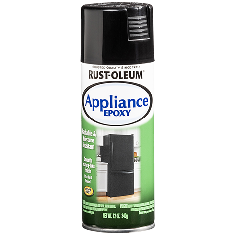 RUST-OLEUM 12 OZ Specialty Appliance Epoxy Spray - Gloss Black BLACK / GLOSS