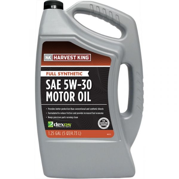 Harvest King Full Synthetic SAE 5W-30 Motor Oil, 1.25gal