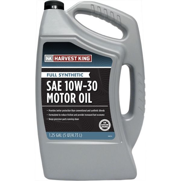 Harvest King Full Synthetic SAE 10W-30 Motor Oil, 1.25gal