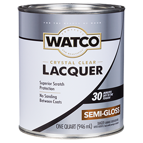 WATCO QT Lacquer Clear Wood Finish - Semi-Gloss FIN_GLOSS,FIN_SATIN,FIN_SOUTH_GLS