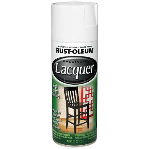 RUST-OLEUM 11 OZ Specialty Lacquer Spray - Gloss White WHITE