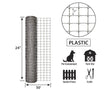 Garden Zone Plastic Netting, Gray, 24in x 50ft, 1in mesh Openings