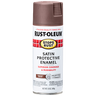 RUST-OLEUM 12 OZ Stops Rust Protective Enamel Spray Paint -Satin Chestnut Brown CHESTNUT_BROWN / SATIN