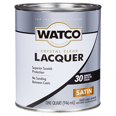 WATCO QT Lacquer Clear Wood Finish - Satin FIN_GLOSS,FIN_SATIN,FIN_SOUTH_GLS