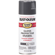 RUST-OLEUM 12 OZ Stops Rust Protective Enamel Spray Paint - Gloss Charcoal Gray CHARCOAL_GRAY / GLOSS