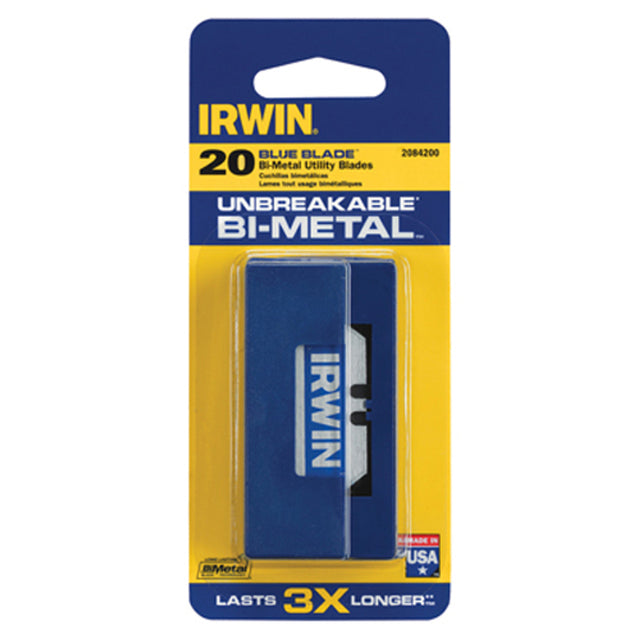 IRWIN INDUSTRIAL TOOL Bi-Metal Utility Knife Blades - 20 PACK