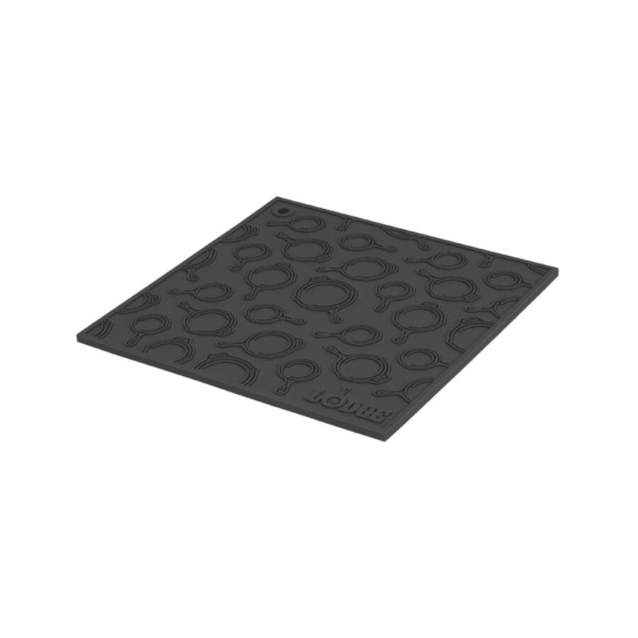 LODGE MANUFACTURING SILICONE SKILLET TRIVET BLACK BLACK