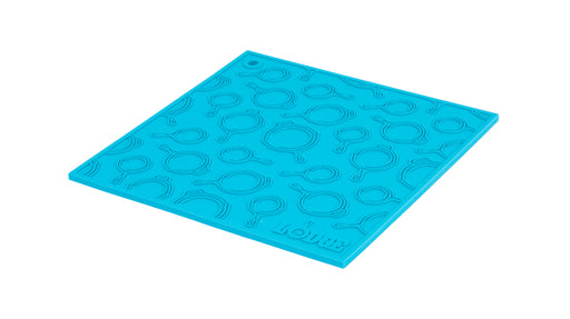 LODGE MANUFACTURING SILICONE SKILLET TRIVET TURQUOISE TURQUOISE