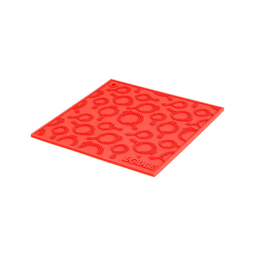 LODGE MANUFACTURING SILICONE SKILLET TRIVET RED RED