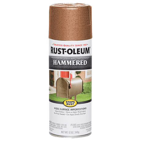 RUST-OLEUM 12 OZ Stops Rust Hammered Spray Paint - Copper COPPER