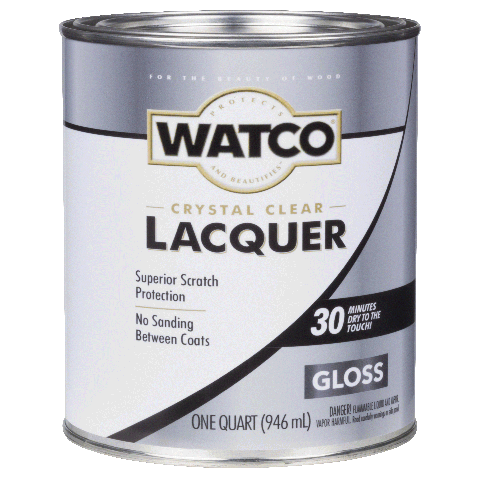 WATCO QT Lacquer Clear Wood Finish - Gloss FIN_GLOSS,FIN_SATIN,FIN_SOUTH_GLS