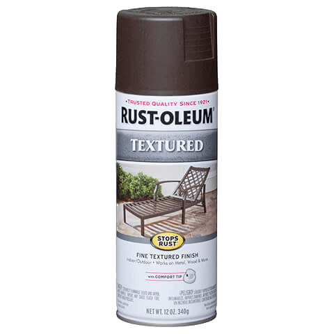 RUST-OLEUM 12 OZ Stops Rust Textured Spray Paint - Dark Brown DARK_BROWN
