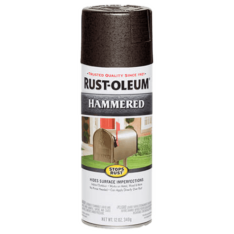 RUST-OLEUM 12 OZ Stops Rust Hammered Spray Paint - Dark Bronze DARK_BRONZE