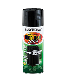 RUST-OLEUM 12 OZ Specialty High Heat Spray Paint - Ultra Black BLACK