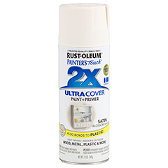 RUST-OLEUM 12 OZ Painter's Touch 2X Ultra Cover Satin Spray Paint - Satin Blossom White BLOSSOM_WHITE