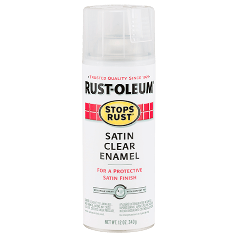 RUST-OLEUM 12 OZ Stops Rust Clear Enamel - Satin Clear CLEAR /  / SATIN