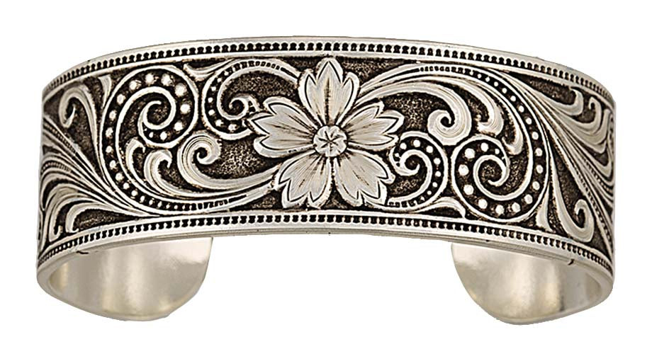 Montana Silversmiths Western Lace Whisper Garden Cuff Bracelet