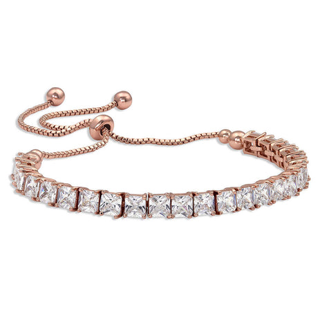 Montana Silversmiths Squarely a Rose Gold Tennis Bolo Bracelet