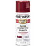 RUST-OLEUM 12 OZ Stops Rust Protective Enamel Spray Paint - Gloss Burgundy BURGUNDY