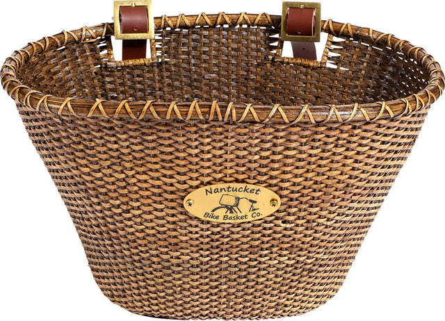 Nantucket Bike LIGHTSHIP Front BASKET OVAL Shape DARK_STAIN