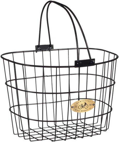 Nantucket Bike Surfside Adult Wire D Handlebar Basket - Black BLACK / 13X10X9