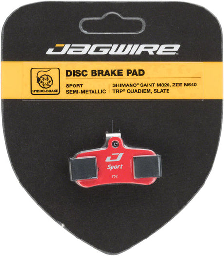 JAGWIRE Sport Semi-Metallic Disc Brake Pads - For Shimano Deore XT M8020, Saint M810/M820, and Zee M640