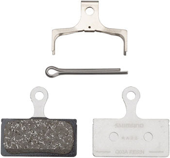 SHIMANO G03A DISC BRAKE PADS - RESIN, ALUMINUM BACKED, FITS XTR BR-M9000 AND DEORE XT BR BLACK