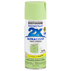 RUST-OLEUM 12 OZ Painter's Touch 2X Ultra Cover Satin Spray Paint - Satin Green Apple GREEN_APPLE