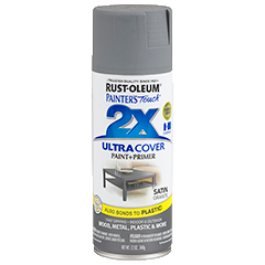 RUST-OLEUM 12 OZ Painter's Touch 2X Ultra Cover Satin Spray Paint - Satin Granite GRANITE /  / 12OZ