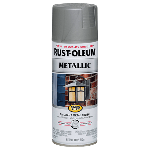 RUST-OLEUM 12 OZ Stops Rust Metallic Spray Paint - Matte Nickel MATTE_NICKEL