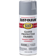 RUST-OLEUM 12 OZ Stops Rust Protective Enamel Spray Paint - Gloss Smoke Gray SMOKE_GRAY / GLOSS