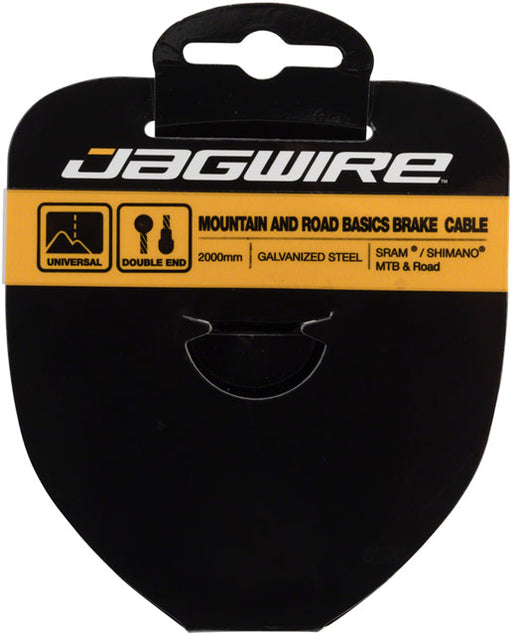 JAGWIRE Brake Cable Basics 1.6x2000mm Galvanized SRAM/Shimano MTB & Road SILVER