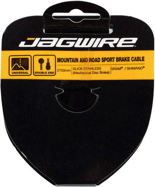 JAGWIRE Sport Brake Cable Slick Stainless 1.5x2750mm SRAM/Shimano Mountain/Road Tandem STAINLESS