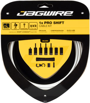 JAGWIRE 1x Pro Shift Kit Road/Mountain SRAM/Shimano, White WHITE