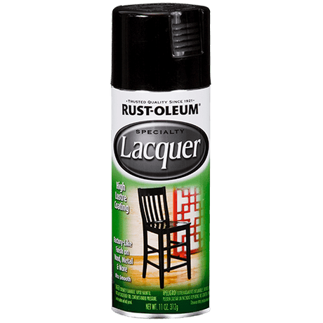 RUST-OLEUM 11 OZ Specialty Lacquer Spray - Gloss Black BLK