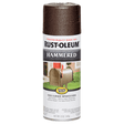 RUST-OLEUM 12 OZ Stops Rust Hammered Spray Paint - Brown BROWN