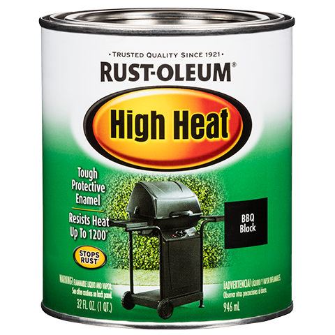 RUST-OLEUM QT Specialty High Heat Brush On - Bar-B-Que Black BLACK