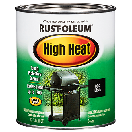 RUST-OLEUM QT Specialty High Heat Brush On - Bar-B-Que Black BLACK