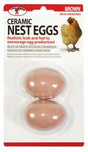 Miller MFG Ceramic Nest Eggs Brown BROWN