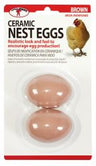 Miller MFG Ceramic Nest Eggs Brown BROWN