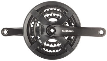 SHIMANO TOURNEY FC-TY501 CRANKSET BLACK /  / 42/34/24T